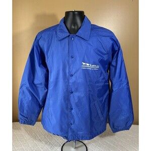 Vintage 90s Cardinal Common Sense For Animals Snap On Windbreaker Jacket Size M